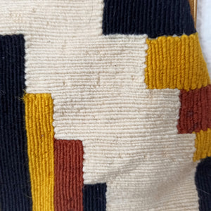 1940s - Precious Colors Woven Wool Handbag