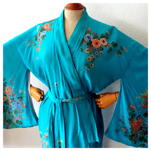 VTG - Exquisite Pure Silk Japanese Hairo Kimono