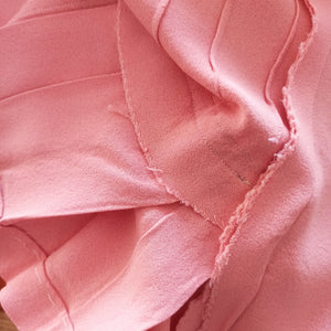 1940s - PARIS - WWII Clover Emblem Buttons Pink Crepe Jacket - W27 (68cm)
