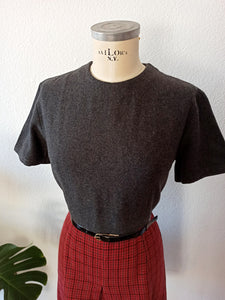 1960s - Gorgeous Houndstooth Wool Dress - W31 (78cm)