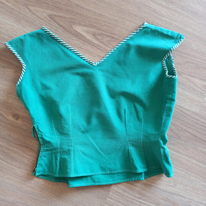 1940s 1950s - Gorgeous 2pc Green Pockets Set - W26 (66cm)