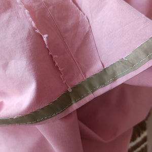 1940s - Exquisite Antique Pink Peplum Cotton Suit - W27 (70cm)