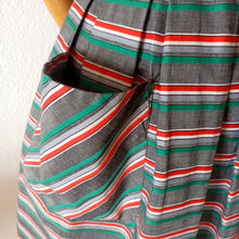 Load image into Gallery viewer, 1950s - Ultra Gorgeous Massive Pockets Striped Dress - W28 (70cm)
