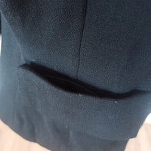 Cargar imagen en el visor de la galería, 1950s -  Black Gabardine Wool Jacket - W30 (76cm)
