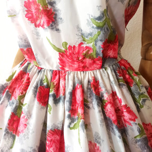1950s - Adorable & Stunning Juniors Floral Dress - W22.5 (56cm)