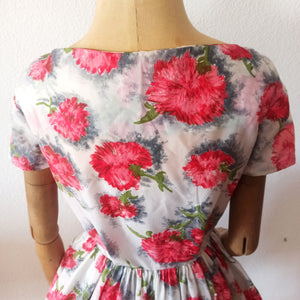 1950s - Adorable & Stunning Juniors Floral Dress - W22.5 (56cm)