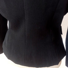 Carica l&#39;immagine nel visualizzatore di Gallery, 1950s -  Black Gabardine Wool Jacket - W30 (76cm)
