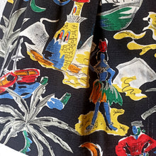 Charger l&#39;image dans la galerie, 1950s - Stunning Rum &amp; Sailors Novelty Print Skirt - W27 (68cm)
