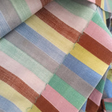 Load image into Gallery viewer, 1950s - Jean Leslie Jrs., USA - Sweet Colors Striped Cotton Dress - W27 (68cm)
