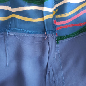 1950s - Stunning Colors 2pc Top & Skirt Set - W27/27.5 (68/70cm)