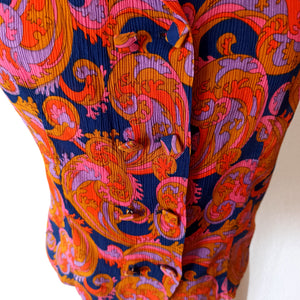 1960s 1970s - Fabulous Psychedelic Blouse