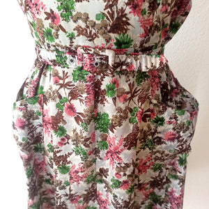 1940s 1950s - Adorable Floral Bolero Dress  - W29 (74cm)