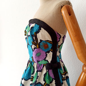 1950s 1960s - Privileg, Paris - Stunning Srapless Dress - W26 (66cm)