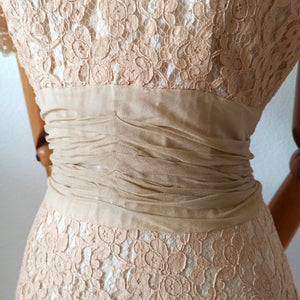 1950s - Norman Originals, USA - Exquisite Cotton Lace Dress - W27 (68cm)