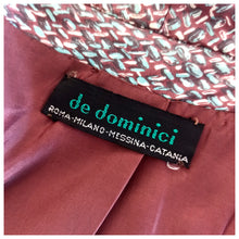 Cargar imagen en el visor de la galería, 1960s - DE DOMINICI, Italy - Novelty Satin Jacket &amp; Dress Set - W30 (76cm)
