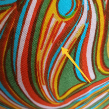 Laden Sie das Bild in den Galerie-Viewer, 1960s - Groovy Colors Rayon Dress - W32 (82cm)
