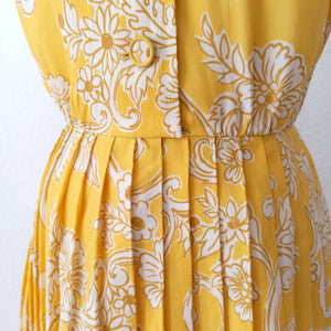 1950s 1960s - LESLIE FAY, USA - Adorable Bow Collar Dress - W27 (68cm)