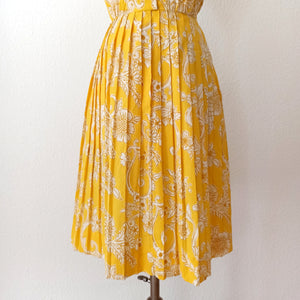 1950s 1960s - LESLIE FAY, USA - Adorable Bow Collar Dress - W27 (68cm)