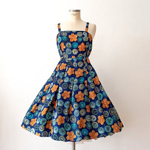 1950s - Fabulous Novelty Print Bolero Dress  - W29 (74cm)