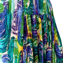 Laden Sie das Bild in den Galerie-Viewer, 1940s 1950s - GOLTNATEL, Germany - Abstract Rayon Dress - W28 (72cm)
