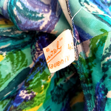 Cargar imagen en el visor de la galería, 1940s 1950s - GOLTNATEL, Germany - Abstract Rayon Dress - W28 (72cm)
