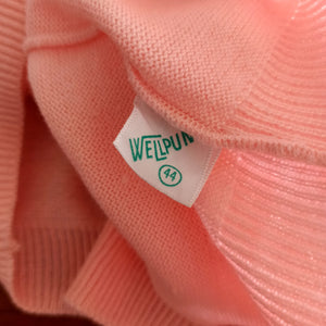 1950s 1960s - WELLPUNT, Spain - Adorable Pink Knit Top - Size M/L