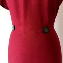 Carica l&#39;immagine nel visualizzatore di Gallery, 1950s 1960s - NANCY GREER, New York - Elegant Rayon Dress  - W31 (80cm)
