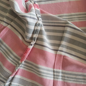 1950s - Ultra-gorgeous Pink & Grey Cotton Blouse - W31 (80cm)