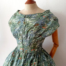 Load image into Gallery viewer, 1940s 1950s - RENÉE FLEURENCE, France - Zipper Front Couture Dress  - W25 (64cm)
