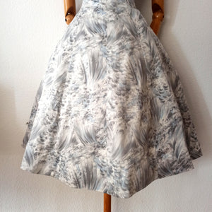 1950s - Gorgeous Novelty Floral Cotton Dress - W30 (76cm)