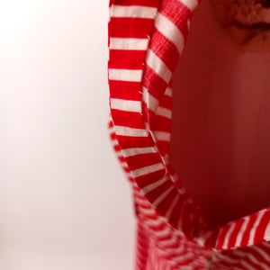 1940s - Iconic Candy Cane Striped Cotton Dress - W27 (68cm)