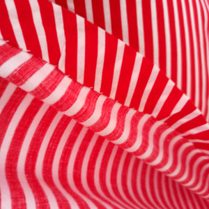 1940s - Iconic Candy Cane Striped Cotton Dress - W27 (68cm)