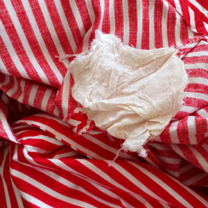 1940s - Iconic Candy Cane Striped Cotton Dress - W27 (68cm)