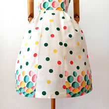 Carica l&#39;immagine nel visualizzatore di Gallery, 1950s 1960s - Fabulous Colorful Bubbles Dress - W30 (76cm)
