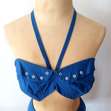 Load image into Gallery viewer, 1950s - J. DEBLED, France - Fabulous Stars Cotton Bikini - W27 (68cm)
