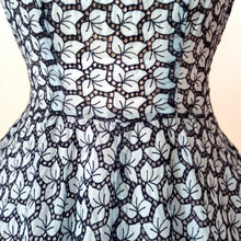 Load image into Gallery viewer, 1950s - Stunning See-Through Cotton Leaves Dress - W27 (68cm)
