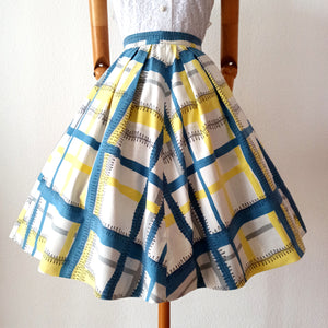 1950s - Fabulous Cotton Skirt - W25/26 (64/66cm)