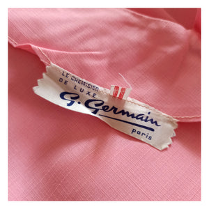 1950s 1960s - G. GERMAIN, Paris - Deadstock Pink Dress - W34 (86cm)