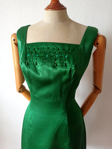 1950s 1960s - VERA MONT, Paris - Spectacular Cocktail Dress - W31 (78cm)