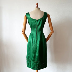 1950s 1960s - VERA MONT, Paris - Spectacular Cocktail Dress - W31 (78cm)