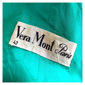 1950s 1960s - VERA MONT, Paris - Spectacular Cocktail Dress - W31 (78cm)