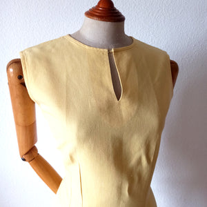 1960s - Unworn - Gorgeous Embroidery Linen Dress - W30 (76cm)