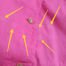 Load image into Gallery viewer, 1950s - JOSSELYNE, France - Gorgeous Pink Cotton Blouse - Sz.50

