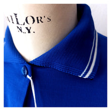 Cargar imagen en el visor de la galería, 1960s - GURLON, France - Deadstock Royal Blue Cardigan Top Set - Sz. 46
