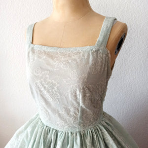 1950s - Sweet Floral Summer Dress - W26 (66cm)