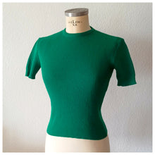 Carica l&#39;immagine nel visualizzatore di Gallery, 1960s - Green Knit Top
