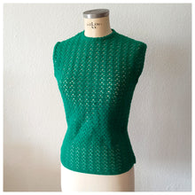 Load image into Gallery viewer, 1960s - BELLITA, Italy - Gorgeous Green Sleeveless Top
