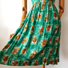 Load image into Gallery viewer, 1950s 1960s - Gorgeous Abstract Rayon Summer Dress - W27.5 (70cm)
