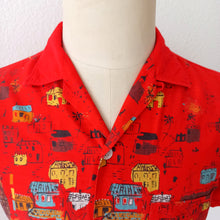 Load image into Gallery viewer, 1950s  - TOM SAWYER, USA - Mexican Novelty Print Shirt - Sz Small
