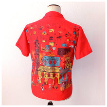 Load image into Gallery viewer, 1950s  - TOM SAWYER, USA - Mexican Novelty Print Shirt - Sz Small
